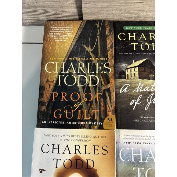 9 Charles Todd Ian Rutledge Mysteries Detective Mystery Fiction Paperback - Picture 2 of 16
